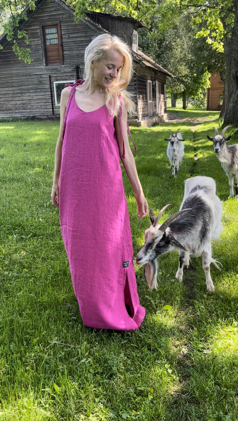 Lina kleita "Pink bird"
